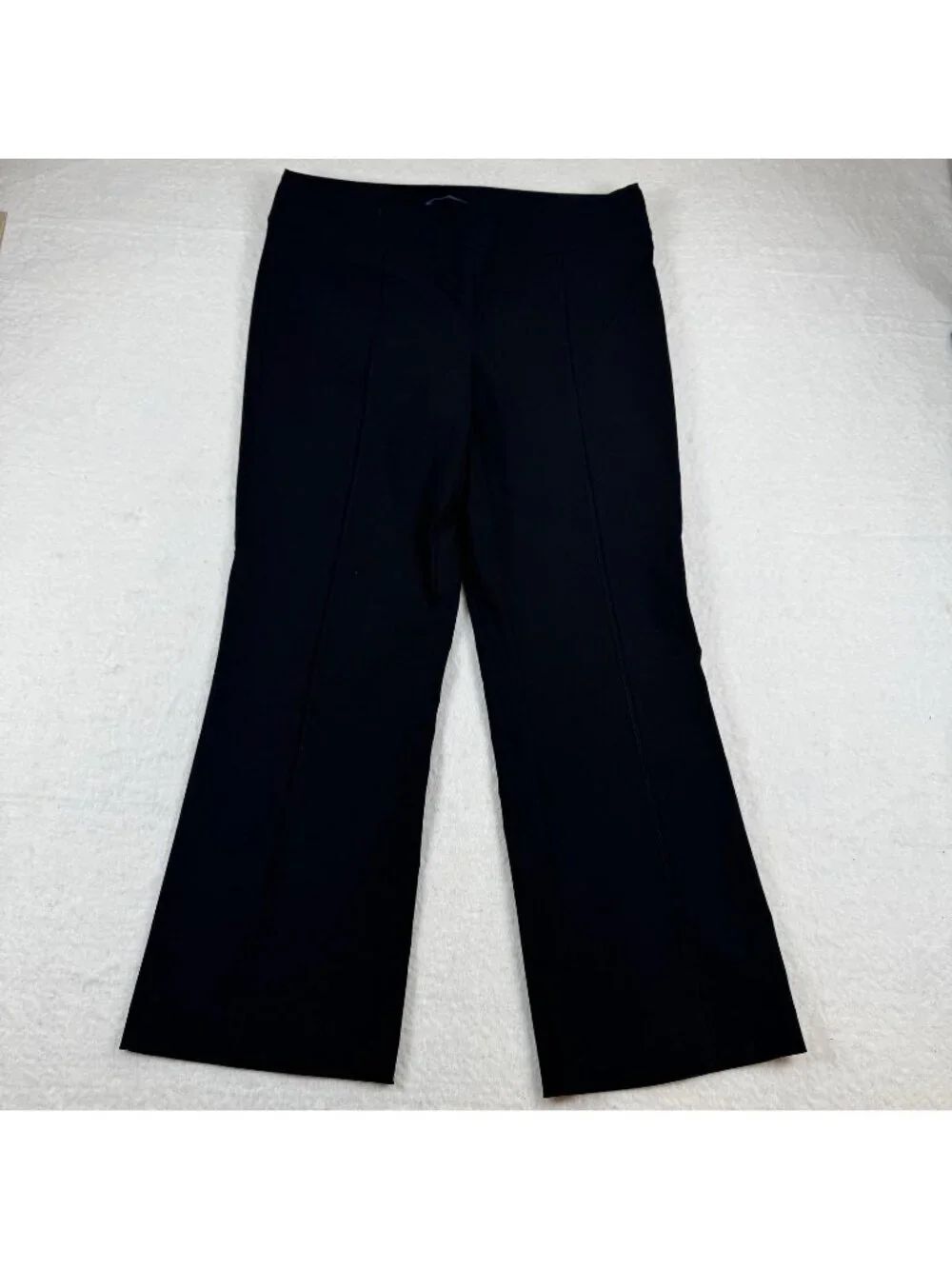 J. McLaughlin Pants Womens Size 12 Black Ponte Crop Pull On Dressy Stretch